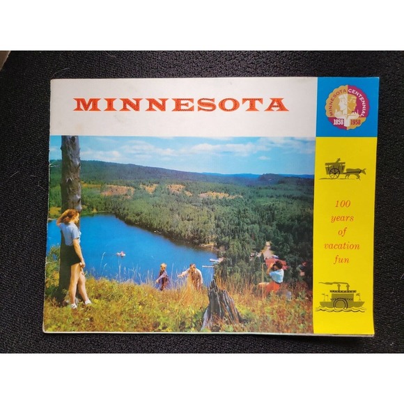 1958 Minnesota Centennial Visitor's Guide/Brochure - 100 Years of Vacation Fun - Picture 1 of 4